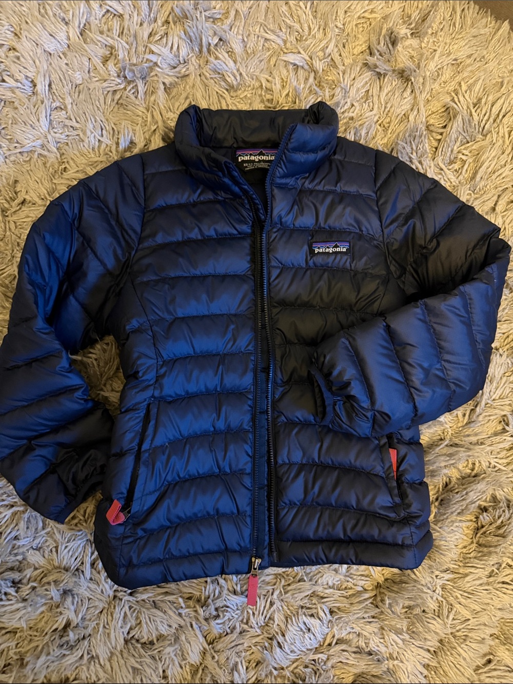 Patagonia Kids Navy Blue Puffer Jacket